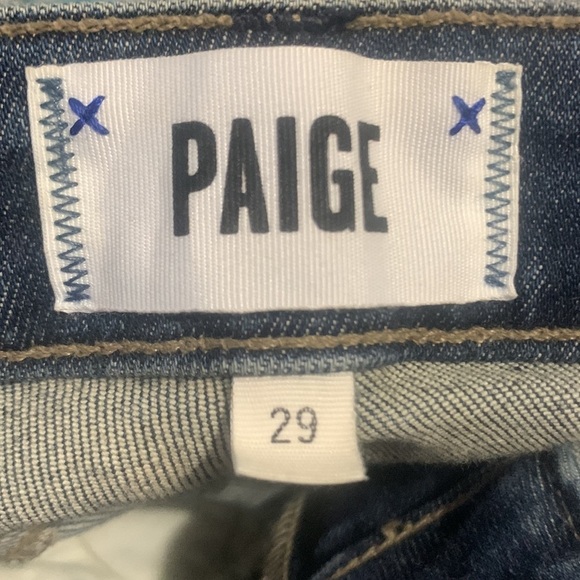 Flare PAIGE Pieced Colette Crop Jean in Kenya Distressed size 29 - Picture 6 of 16
